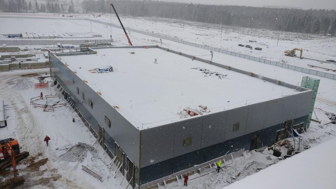 Moskova Çelik Konstrüksiyon Fabrika ve Sandviç Panel Cephe Montajı
