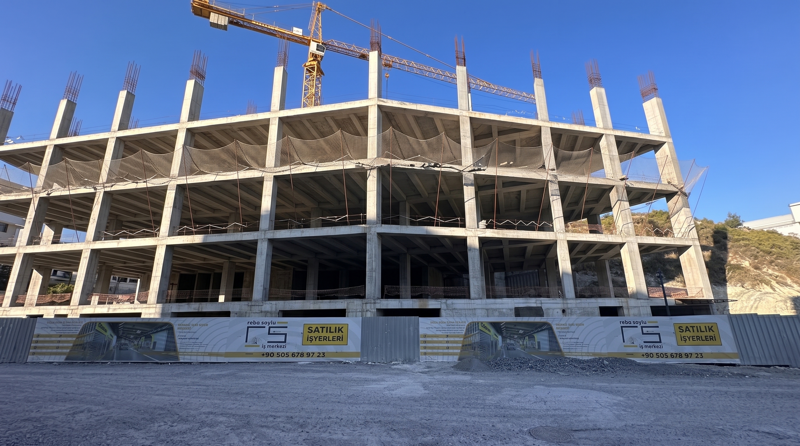 Sardem Mimarlık Hadımköy Şantiyesi Betonarme Kaba Yapı ve Güvenlik Ağları